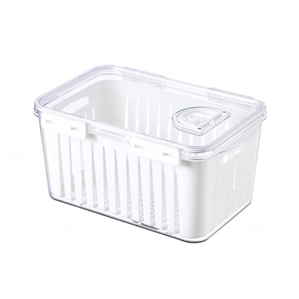 Organisateur de tiroir de réfrigérateur blanc boîte stockage fruits