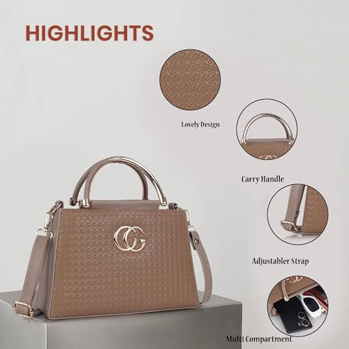 Image of alonzo Women's Stylish Beige Small Sling Bag | Lightweight Crossbody Shoulder Bag | Compact Mini Purse with Zip Closure | Casual Travel Handbag(AZCG301 -Parent)