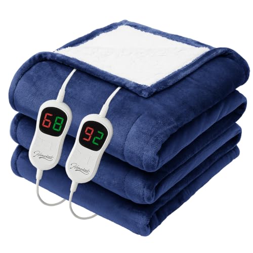 Image of Homemate Heated Electric Blanket Queen Size 84 inchx 90 inch Heating Blanket