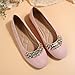 Imagen de Genérico Bailarinas Mujer Moda Flats Vintage Zapatos Planos Manoletinas Elegantes Ballet Comodos Bailarinas Transpirables Respetuoso Casual Rosa Claro 42