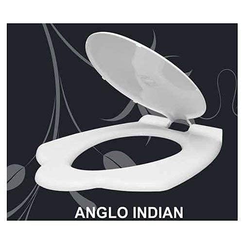 MONIT Anglo Indian Heavy Duty Toilet Commode Seat Cover β Durable White Commode Seat for Enhanced Comfort and Strength 2