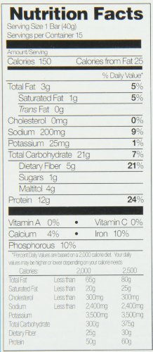Extend Bar, 1.41 Oz. Bars, Apple Cinnamon, 15 Count