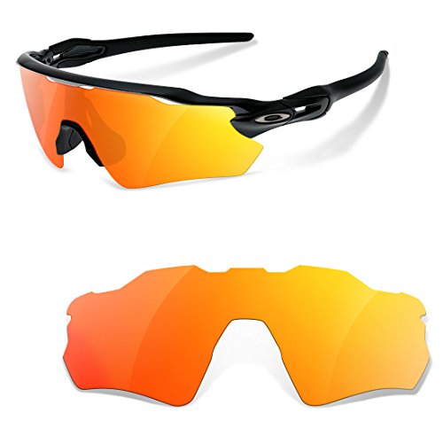 Lentes de Recambio Compatibles para Oakley Radar EV, Fire Iridium