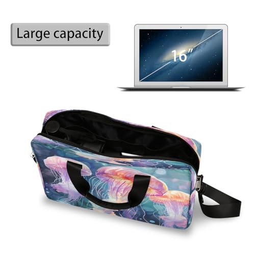 Maletín para laptop 15.6-16 pulg rosa resistente al agua miniatura 5