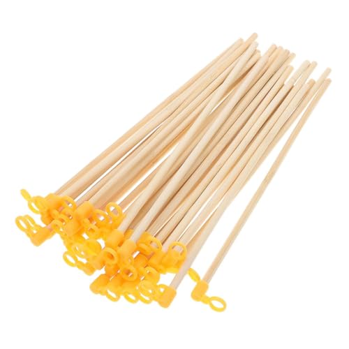 Baluue 30 pièces Lot de Manches pour Lanternes Bambou Accessoires Légers et Portables pour Lampions Papier Poignées Adaptées Aux Garçon Fille pour Fêtes et Activités Plein Air
