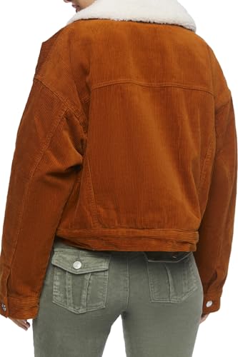 Forever 21 Women's Cotton Faux Shearling Jacket3