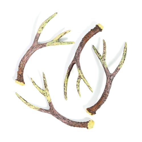 Fun Express Deer Antlers Resin Table Decorations 12 Pack - Realistic Faux Antler Decor for Forest Woodland Christmas Party | Rustic Wedding Centerpieces & Hunting Lodge Themed Events
