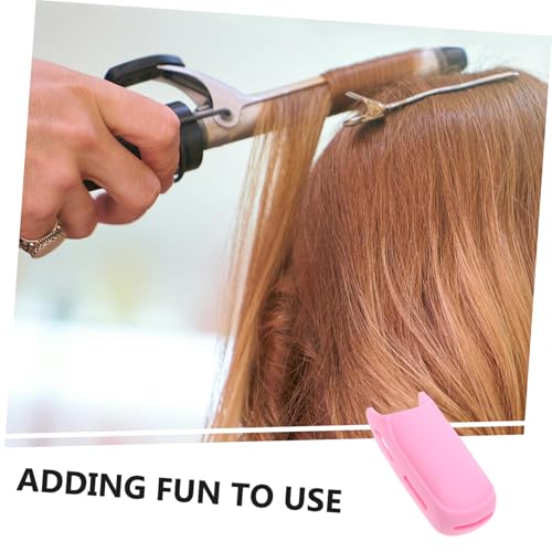 Funda de silicona Didiseaon para planchas y rizadores de cabello, 4 piezas, color rosa, fácil de limpiar y mantener miniatura 5