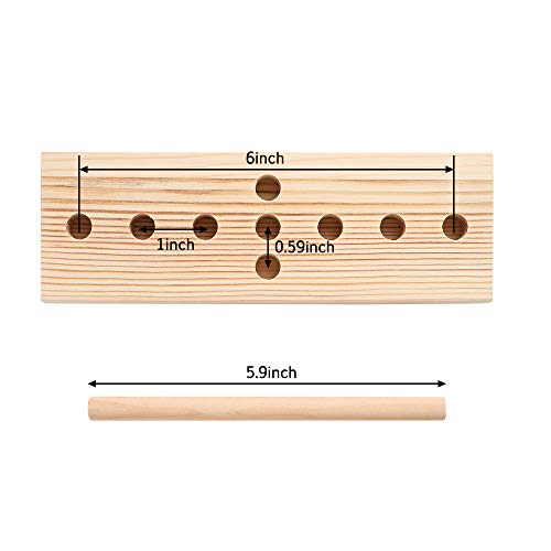 Ackitry Bow Maker for Ribbon, Wooden Wreath Bow Maker Tool for Creating Gift Bows, Party Decorations, Hair Bows, Corsages, Holiday Wreaths, Various Crafts - Thumbnail 2