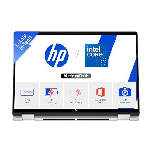 (Refurbished) HP OmniBook 5 Flip, Intel Core 7 150U (16GB LPDDR5,1TB SSD) 2K, Micro-Edge, 300 nits, 14''/35.6cm, Convertible, Win 11, M365, Office 24,...