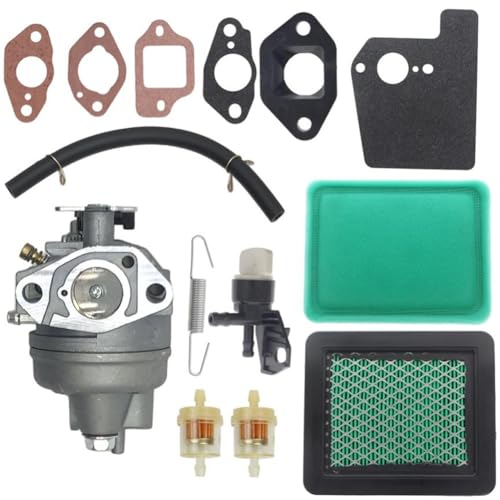 QOXEZY - QOXEZY Carburetor Repair Kit Compatible with GC160 Series and EN2000/EN25000 Small Engines – Full Assembly with 2 Fuel Filters, 5 Gaskets, Air Filter, and Regulator Spring