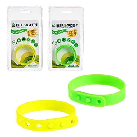 Monxu Pack de 2 Pulseras Antimosquitos de Citronela para Niños y Adultos