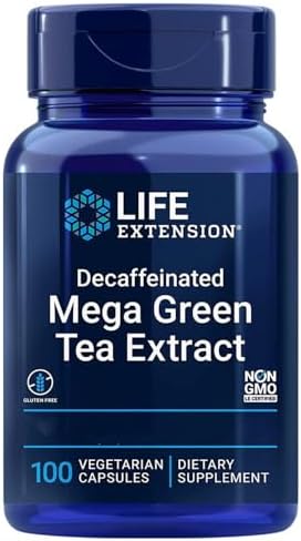 Life Extension, Mega Green Tea Extract, 725mg, Descafeinado, 100 ...