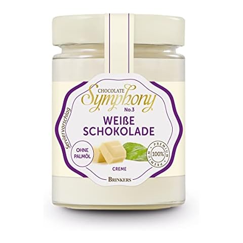 Brinkers Chocolate Symphony No.3 Weiße Schokoladen Creme, Brotaufstrich für den Frühstücks-tisch, Auf Brot und Brötchen, Palmölfrei 270g Cover