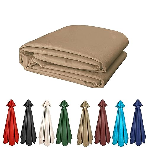 Consejos para Comprar Sombrillas, marquesinas y toldos los más recomendados. 46 Toldo De Repuesto Para Sombrilla - 2/2.7/3.0m, 6 Varillas/8 Varillas, Repuesto Sombrilla De Jardín Playa Exterior, Tela De Repuesto Para Sombrilla Resistente Y Grueso (Solo...