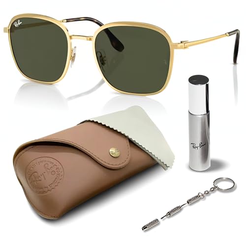 Ray-Ban RB3720 Square Shaped Sunglasses for Men & Women with Official RAYBAN Eyewear Kit