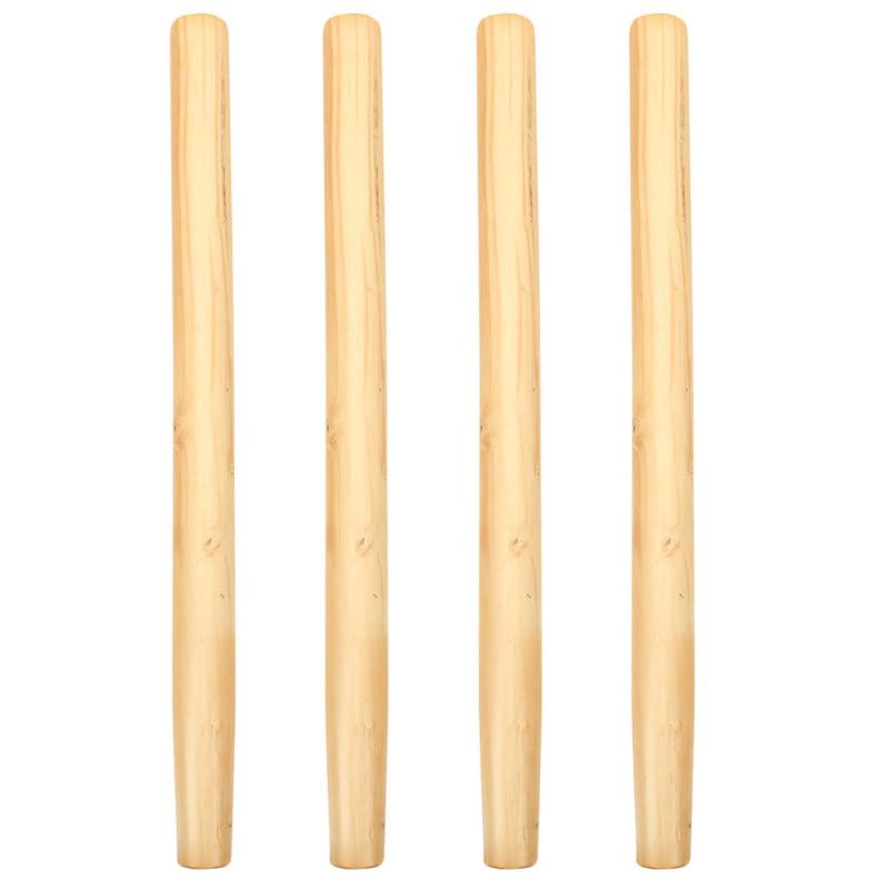 UPKOCH 4Pcs Hardwood Garden Tool Replacement Handles Ergonomic Wooden Handles for Hoe and Spade Comfortable Grip Durable Craftsmanship for Gardening