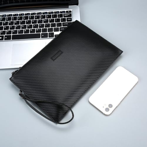 Image of Mens Clutch Bag Man Purse Handbag 9.5-11 inches Large Hand Bag Big Clutch Wallet