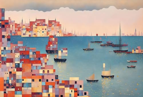 Toile murale sans cadre We Built This City Meechi 50x70 cm