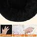 HMTOPE Orthopädisches Hundebett rund Hundekissen Hundesofa Katzenbett Donut Kuscheliges Hundekorb Waschbar, 80 cm Ø, Schwarz