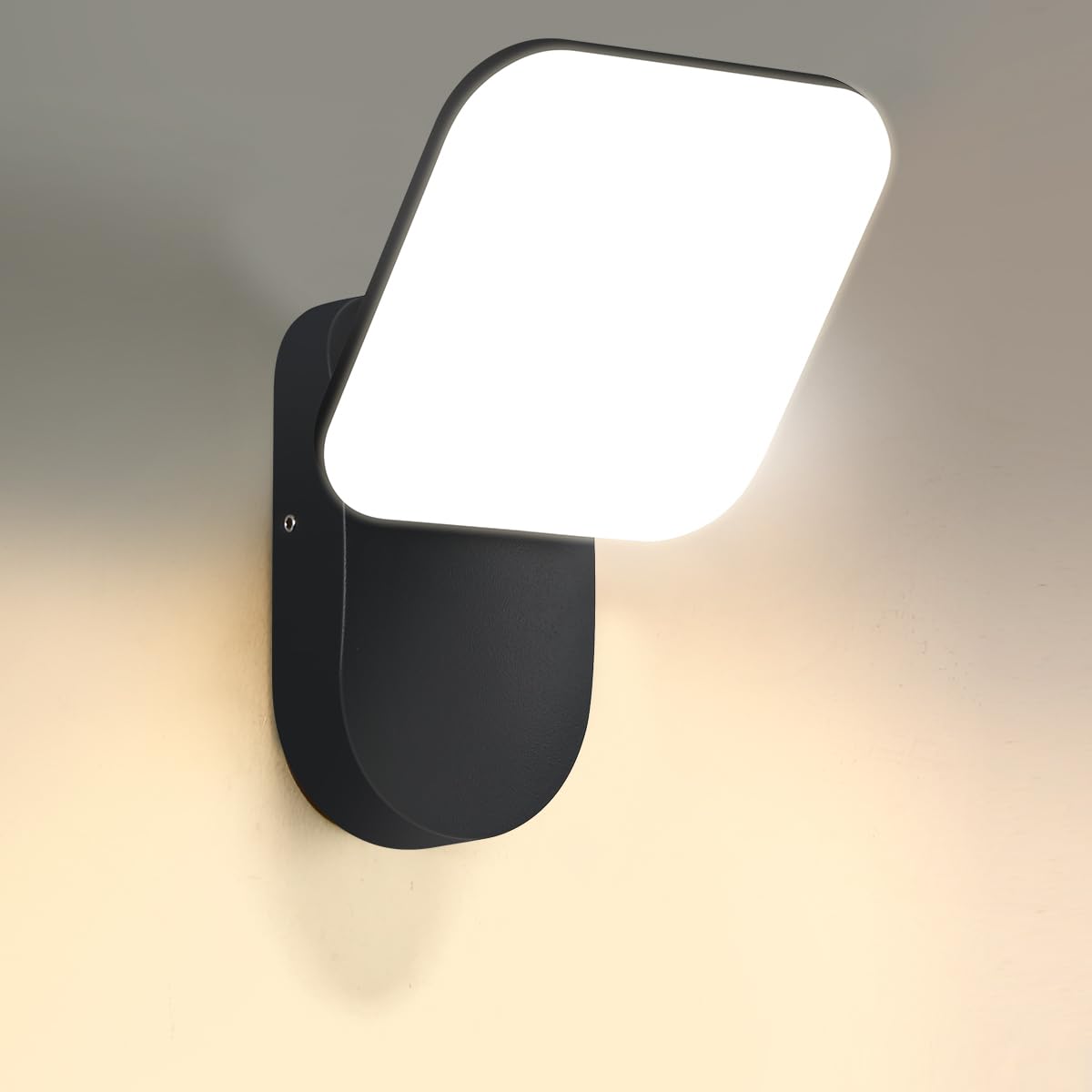 Ankey Modern LED Wall Light 12W Indoor/Outdoor Wall Lamp Warm White 3000K Exterior Light IP65 Waterproof 1500lm Outdoor Garden Lights for Porch, Patio, Corridor