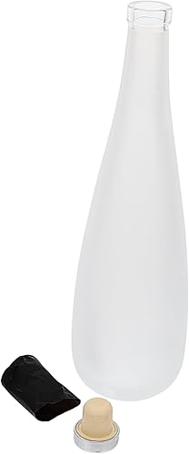 NOLITOY Botella de vino, decantador de whisky, botella de agua, jarra de vidrio con tapas herméticas botellas de bebidas botella de almacenamiento