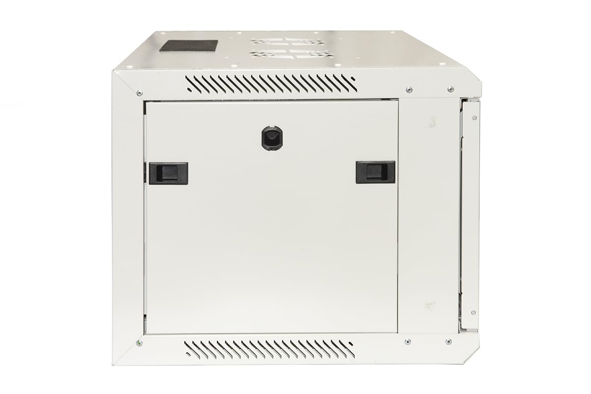 CO1906UPH - Armadio rack 19" 6 unita' da muro per reti mm (a)380 x (l)600 x (p) 450 mm colore grigio porta vetro