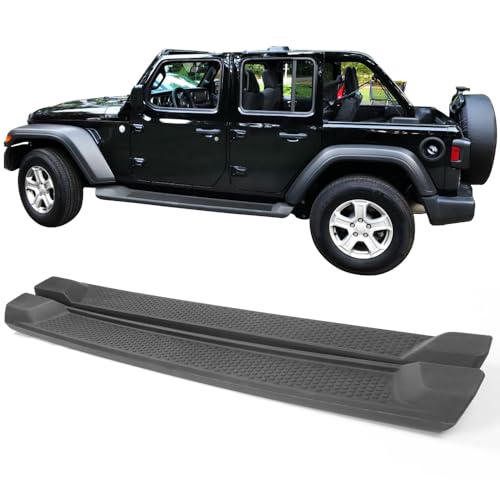 Estribos texturizados negros para Jeep Wrangler JL 2018-2026 miniatura 2