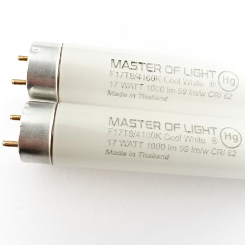 Master Of Light F17T8/CW 24 17W 4100K Cool White T8 2-Pack