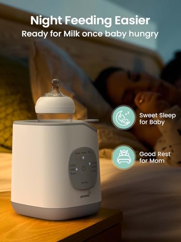 Image of Grownsy Programmed Nutri-Locking Bottle Warmer for Breastmilk & Formula