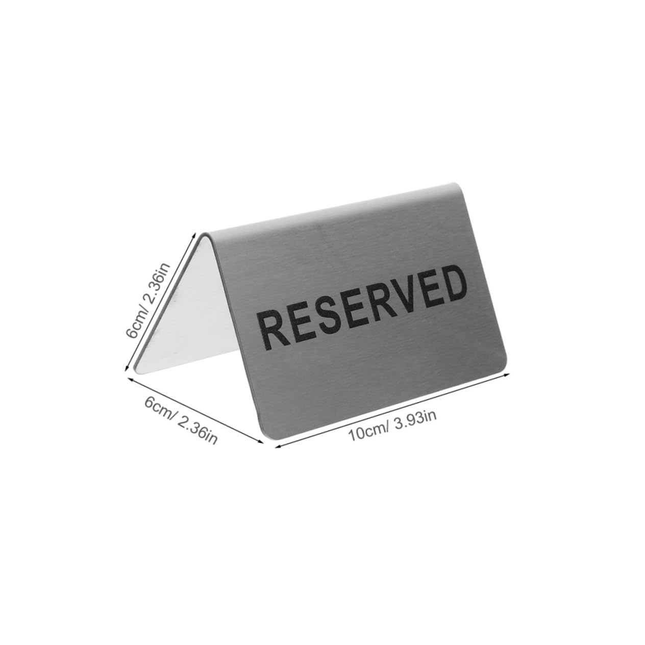 KICHOUSE 4pcs Reserved Table Sign Shaped Conference Marker Double Sided Design for Weddings Restaurants and Events Elegant present Table Sign