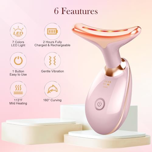7 Color Face and Neck Massager — lifestyle photo