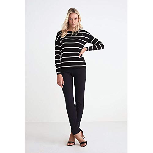 Blusa Cadu Listrada BLUSA CADU M/L-PRETO/OFF WHITE-01