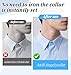 120Pcs Collar Stays for Men's Dress Shirts, Plastic Polo Shirt Collar Stays Self-Adhesive Inserts for Dress Shirts, No Curl Triangle Anti-Warping Edge Suitable for Men & Women Casual & Formal Wear