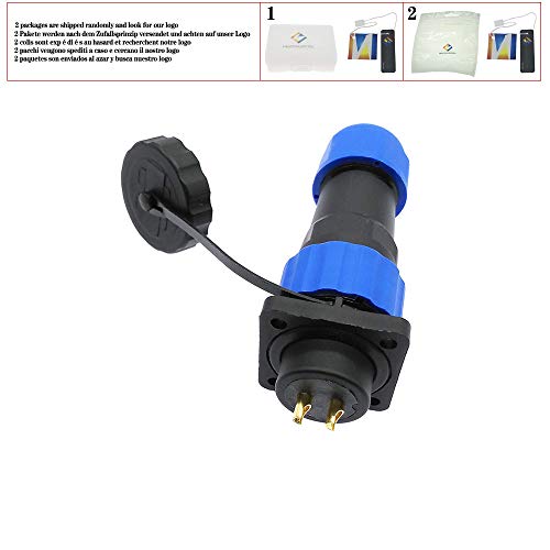 Connettore SP20 impermeabile e presa con flangia 4...