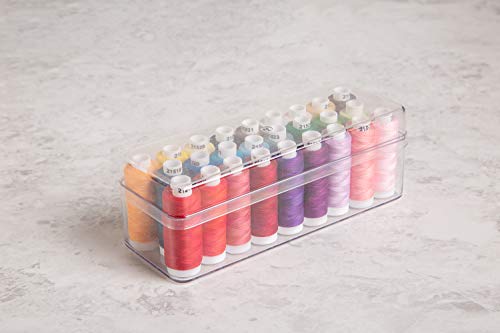 Connecting Threads 100% Cotton Essential Thread Set - 26 Spools 220 Yards Each with Carrier - Thumbnail 4