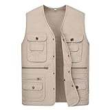 ININOSNP Gilet Senza Maniche Canottiera da Pesca da Uomo(Gray,4XL)
