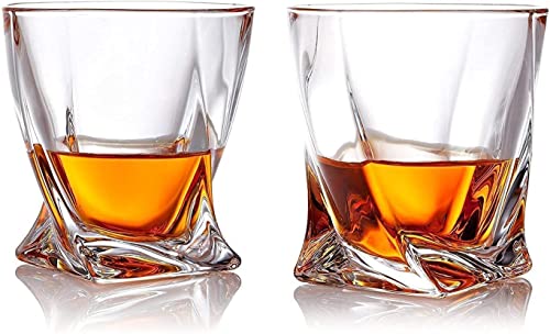 Foto von Smaier Twist Whiskyglas, spülmaschinenfest, Weingeschenke, bleifreies Kristallglas, Whiskygläser, 300 ml, 6er-Set (300 ml)