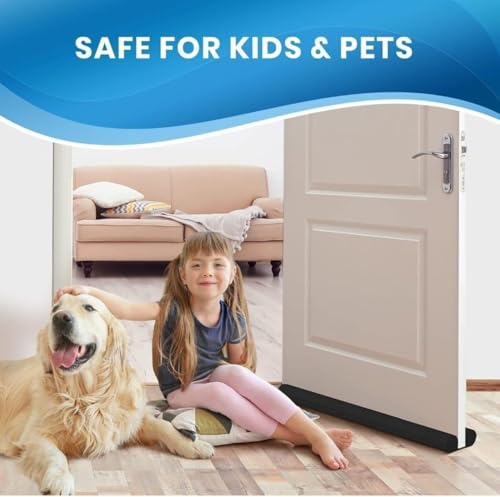 Image of Door Bottom Sealing Strip Guard for Home | (39 inches, Pack of 4) | Door Stoppers | Door Seal | Door Closers | Sound-Proof Reduce Noise Energy Saving Weather Stripping | Waterproof (4)
