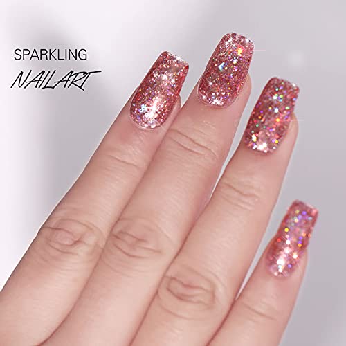 Misscheering UV Shiny Glitter Diamond Nail Gel Polish 5ml (A004) 1