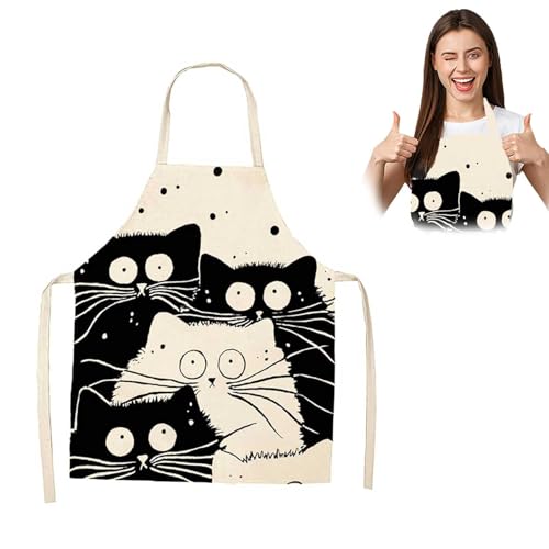 LERANXIN Tablier Cuisine, 50 × 70 CM Tablier de Cuisine Femme...