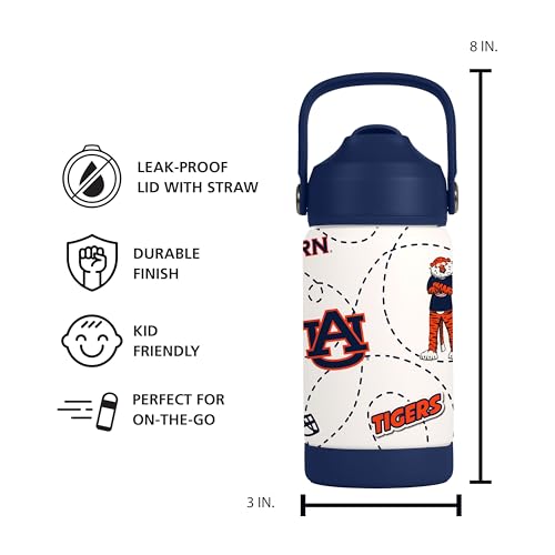 Image of Logo Brands NCAA Mascot Stainless-Steel Kids Bottle -Soft Silicone Mouthpiece, Easy To Carry, Kid-Friendly Design- Great For School & On-The-Go