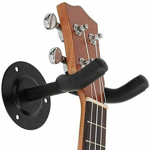Image of CERLINK Guitar Wall Hanger, Guitar Wall Mount, Guitar Hanger Wall Hook Stand Rack for Acoustic | Electric | Bass Guitar | Banjo | Mandolin, Guitars Accessories (Pack of-1)