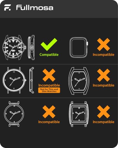 Image of Fullmosa 20mm 22mm 24mm No Gaps Silicone Watch Strap [NO Watch] (Army Green, 20mm)
