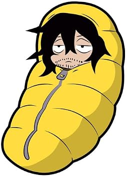 MHA Shota aizawa Sleeping Bag Cool Vinyl Decal Sticker UV & Water Proof Gift Laptop Car Bumper Window Tumbler Accessories 4.2" Anime