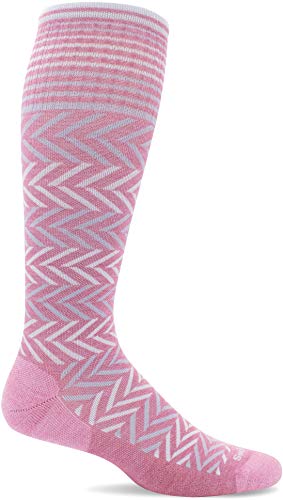 Womens Chevron Moderate Graduated Compression Sock