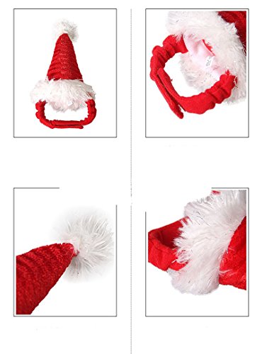 Small Animals Hat Hamster Christmas Hat Holiday Accessory Christmas Costume For Hedgehog Hamster (Hamster Hat) #TOP7