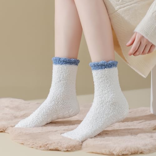 Fuzzy Women Cozy Winter Warm Slipper Casual Comfy Socks 3/4/5 Pairs2