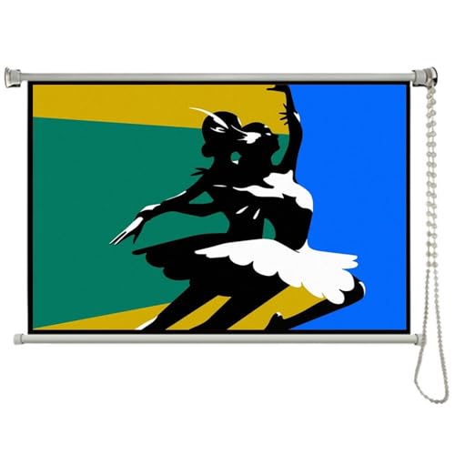 BGBZHMMEE Pantalla De Proyección De 40 50 60 72 Pantalla De Proyector Enrollable Manual, Pantalla De Cine En Casa Portátil, Presentación De Oficina En Interiores/Exteriores(50 Inch 4:3)