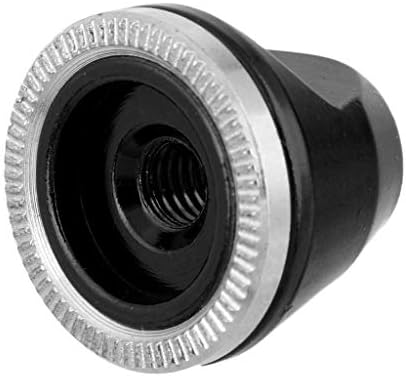 Esquirla Bicycle Wheel Hub Nut Axle Bike Fixed Gear Road Bike Aluminum Alloy Modified Parts, Black